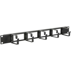 Lanview 1U 19 Cable Organizer Panel - Efficient Cable Management Solution | RAO110BL